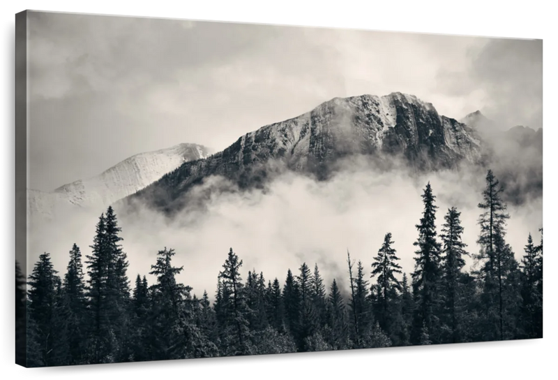 Banff Park Mountain Scene Wall Art