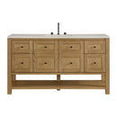 James Martin Breckenridge 60" Single Bathroom Vanity, Light Natural Oak