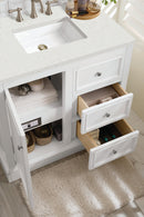 James Martin De Soto 36" Single Bathroom Vanity, Bright White