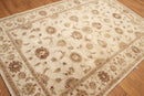5'6" x 8'6" Hand Tufted 100% Wool Oriental Area Rug Tan