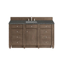 James Martin Bristol 60" Single Bathroom Vanity, Whitewashed Walnut