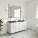 James Martin Chicago 60" Single Bathroom Vanity, Glossy White