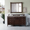 James Martin Brittany 60" Single Bathroom Vanity, Burnished Mahogany