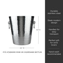 Irving Stainless Steel Hammered Ice Bucket by Viski