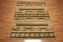 6x9 Rust Tibetan Hand Knotted antique finished Wool Modern Area Rug