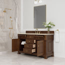 James Martin Brookfield 60" Single Bathroom Vanity, Honey Oak