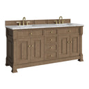 James Martin Brookfield 72" Double Bathroom Vanity, Pecan