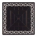 Black Aluminum Fire Table Set with Four Deep Seating Loveseats