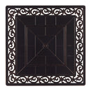 Black Aluminum Fire Table Set with Four Deep Seating Loveseats