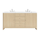 James Martin Gracyn 72" Double Bathroom Vanity, Coastal Driftwood