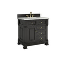 James Martin Brookfield 36" Single Bathroom Vanity, Black Onyx