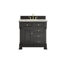 James Martin Brookfield 36" Single Bathroom Vanity, Black Onyx