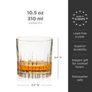 Reserve Milo Crystal Neat Glasses, Set of 4 by Viski