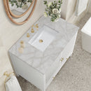 James Martin Myrrin 36" Single Bathroom Vanity, Bright White