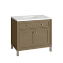 James Martin Chicago 36" Single Bathroom Vanity, Walnut Whisper