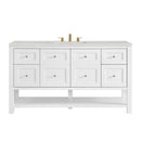 James Martin Breckenridge 60" Single Bathroom Vanity, Bright White
