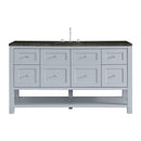James Martin Breckenridge 60" Single Bathroom Vanity, Serenity Blue