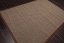 6' x 9' Machine Made 100% Wool Area Rug Contemporary Grey, Brown