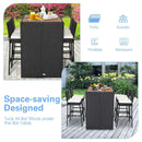 5 Pieces Patio Acacia Wood Dining Set by LJGDeals