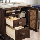 James Martin Addison 30" Single Bathroom Vanity, Mid-Century Acacia