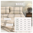 Turkish Cotton Flannel Sheet Set - Plaid & Stripe Collection by Great Bay Home