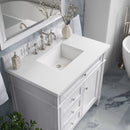 James Martin Brittany 36" Single Bathroom Vanity, Bright White