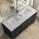 James Martin Myrrin 60" Double Bathroom Vanity, Carbon Oak