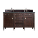 James Martin Brittany 60" Double Bathroom Vanity, Burnished Mahogany