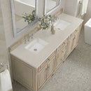 James Martin Lorelai 72" Double Bathroom Vanity, Whitewashed Oak
