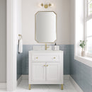 James Martin Chicago 30" Single Bathroom Vanity, Glossy White