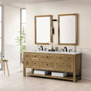 James Martin Breckenridge 72" Double Bathroom Vanity, Light Natural Oak