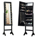 Mirrored Jewelry Cabinet Armoire Organizer w/ LED lights by LJGDeals