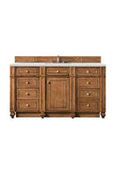 James Martin Bristol 60" Single Bathroom Vanity, Saddle Brown