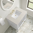 James Martin Myrrin 30" Single Bathroom Vanity, Bright White