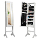 Mirrored Jewelry Cabinet Armoire Organizer w/ LED lights