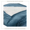 Velvet Plush Sherpa Bed Blanket - Sherpa Fleece Collection by Great Bay Home