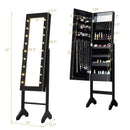 Mirrored Jewelry Cabinet Armoire Organizer w/ LED lights by LJGDeals