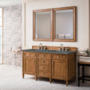 James Martin Brittany 60" Double Bathroom Vanity, Saddle Brown