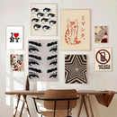 GobekUsa Y2K Rock Style Canvas Posters for Retro Chic