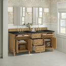 James Martin Lorelai 72" Double Bathroom Vanity, Light Natural Oak
