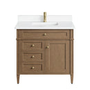 James Martin Brittany 36" Single Bathroom Vanity, Pecan