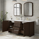 James Martin Gracyn 72" Double Bathroom Vanity, Sable