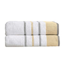 Decorative Cotton Stripe Bath Towel Set - Noelle Collection by Great Bay Home