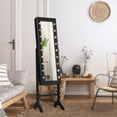 Mirrored Jewelry Cabinet Armoire Organizer w/ LED lights by LJGDeals