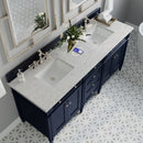 James Martin Brittany 72" Double Bathroom Vanity, Victory Blue