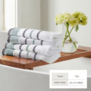 Decorative Cotton Stripe Bath Towel Set - Noelle Collection by Great Bay Home