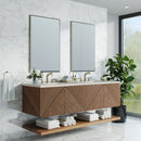 James Martin Marcello 72" Floating Double Bathroom Vanity, Chestnut