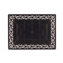 Black Aluminum Fire Table Set with Four Club Chairs