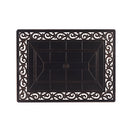 Black Aluminum Fire Table Set with Four Club Chairs