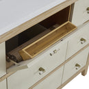 James Martin Celeste 48" Single Bathroom Vanity, Sunwashed Oak with Embossed Shagreen Drawer Fronts